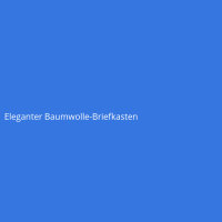 Eleganter Baumwolle-Briefkasten