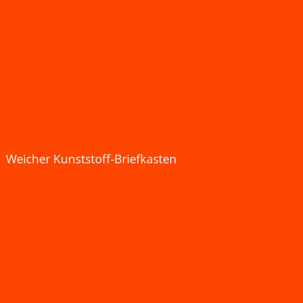 Weicher Kunststoff-Briefkasten