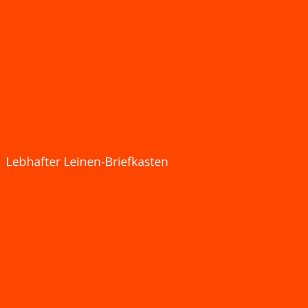 Lebhafter Leinen-Briefkasten