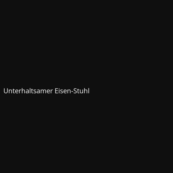 Unterhaltsamer Eisen-Stuhl