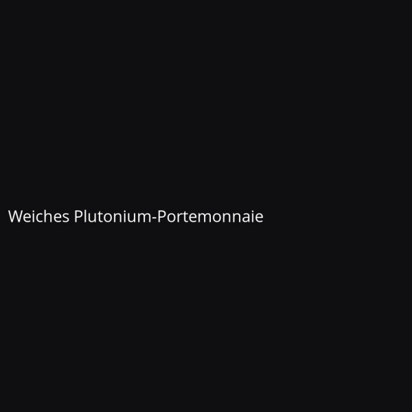 Soft Plutonium Wallet