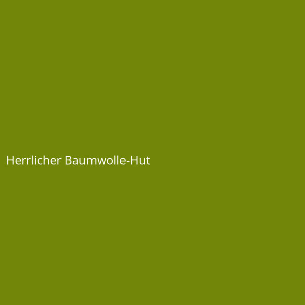 Herrlicher Baumwolle-Hut
