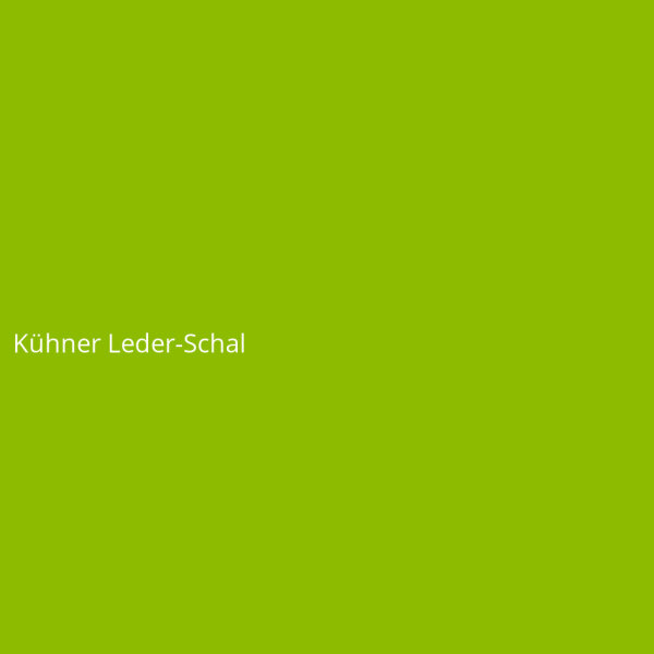 K&uuml;hner Leder-Schal