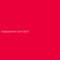 Unglaublicher Samt-Stuhl