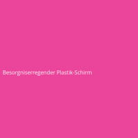 Besorgniserregender Plastik-Schirm