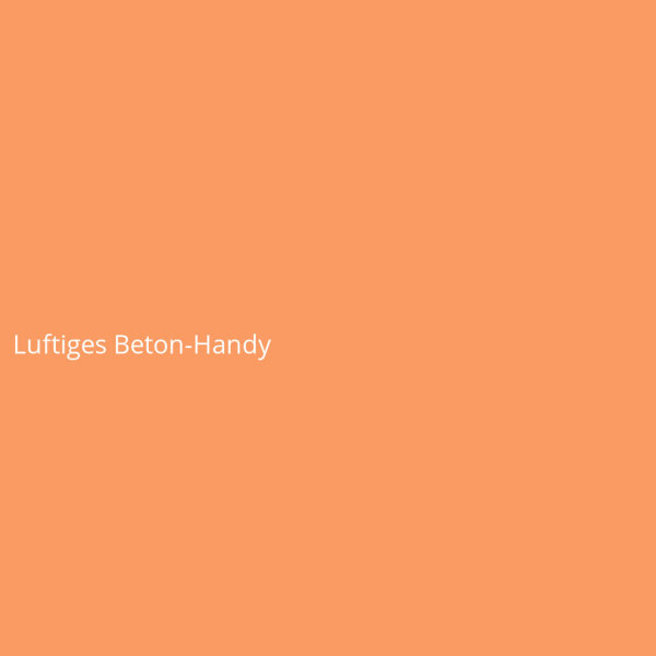 Luftiges Beton-Handy