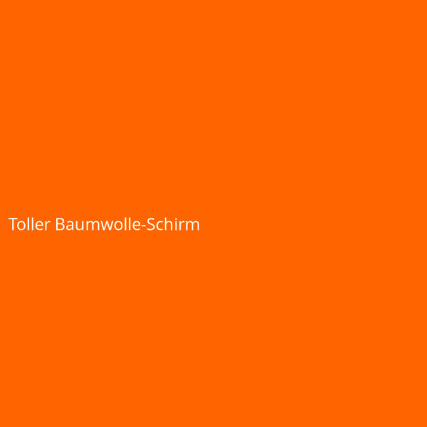 Toller Baumwolle-Schirm