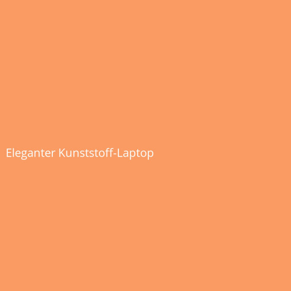 Elegant Plastic Laptop
