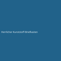 Herrlicher Kunststoff-Briefkasten
